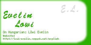 evelin lowi business card